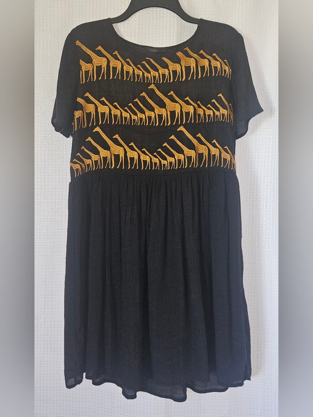 Anthropologie THML Giraffe Dress Size Large